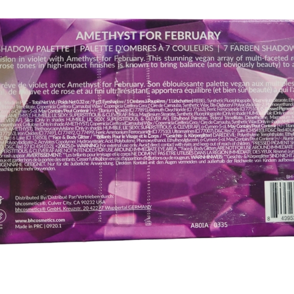 Bh Cosmetics February Amethyst Birthstone Palette - Picture 3 of 3